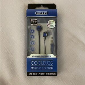 NWOT Entry CoolBuds Blue In-Ear Headphones